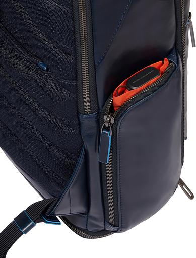 Рюкзак мужской Piquadro Blue Square CA6592B2BM/BLU2 темно-синий кожа фото 10