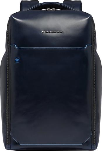 Рюкзак мужской Piquadro Blue Square CA6593B2/BLU2 темно-синий кожа фото 1