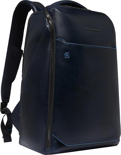 Рюкзак мужской Piquadro Blue Square CA6593B2/BLU2 темно-синий кожа фото 2