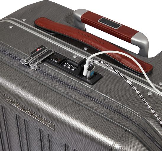 Чемодан Piquadro PQ-LM BV6552PQLM (BV6552PQLM/NCU) 44.5x40x22см 28л. 3.75кг. поликарбонат серый глянц. фото 5