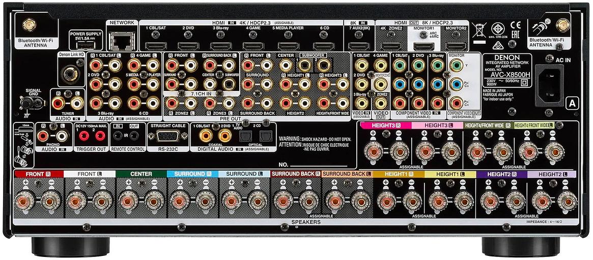 Ресивер AV Denon AVC-X8500HA 13.2 черный фото 3
