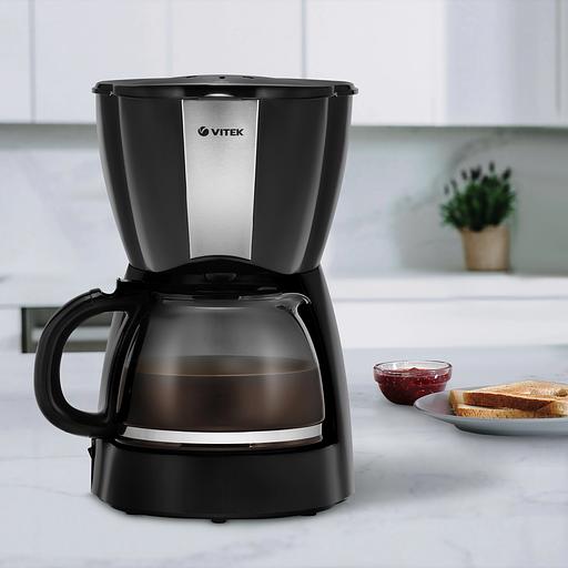 Кофеварка капельная Vitek VT-1503 900Вт черный фото 6