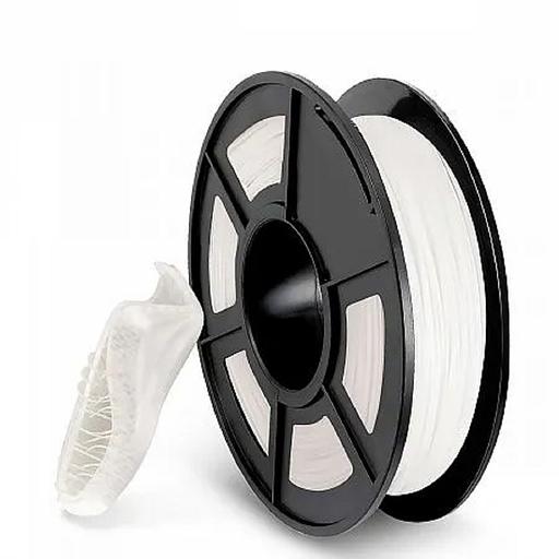 Филамент NVPRINT TPU White для 3D печати диаметр 1.75мм длина 165 метров масса 0,5 кг фото 1