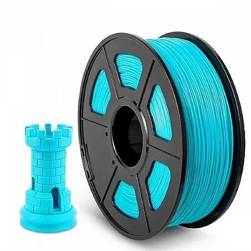 Филамент NVPRINT ABS Cyan для 3D печати диаметр 1.75мм длина 330 метров масса 1 кг фото 1