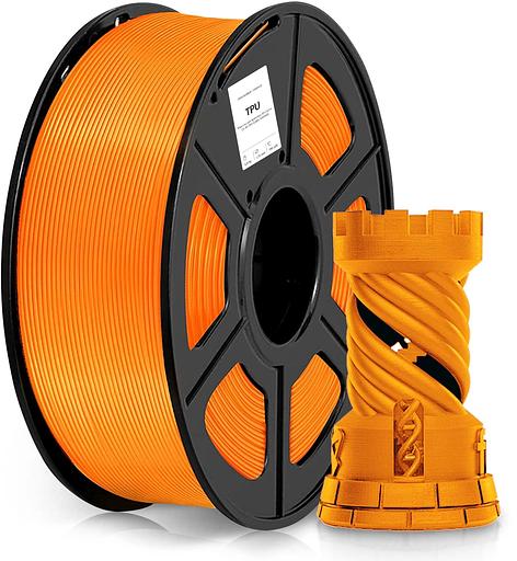 Пластик для принтера 3D Cactus CS-3D-TPU-0.8KG-ORANGE TPU d1.75мм 0.8кг 1цв. фото 1
