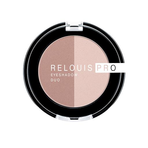 Relouis тени для век eyeshadow duo тон 101 (15 taupe+14 mauve) фото 1