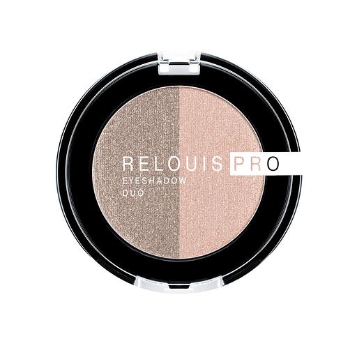 Relouis тени для век eyeshadow duo тон 112 (51 peachy keen+52 cocoa milk) фото 1