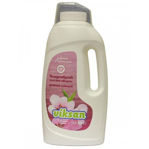 Виксан viksan концентрат гель для стирки для цветного цветение сакуры 1,5л фото 1