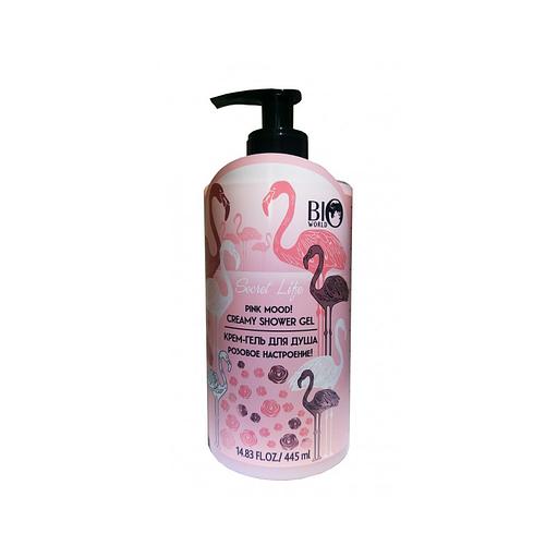 Bio world detox therapy крем-гель для душа розовое настроение 445мл фото 1