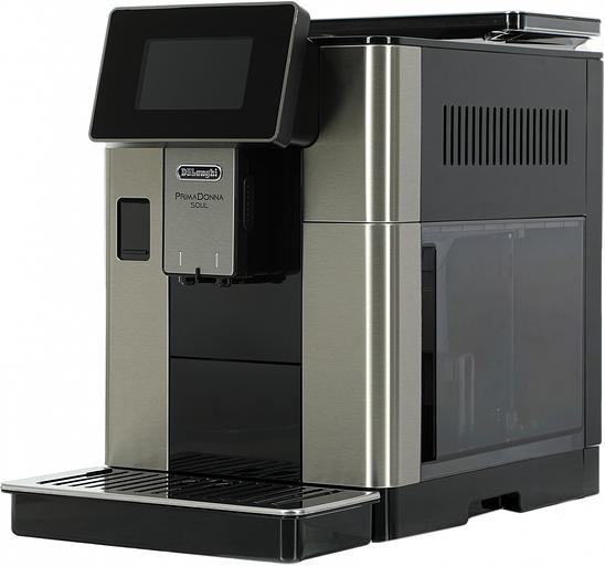Кофемашина автоматическая DeLonghi ECAM610.75.MB черный/серебристый, исп. кофе - молотый/зерновой, 2.2 л, 1450 Вт, 19 Бар фото 3