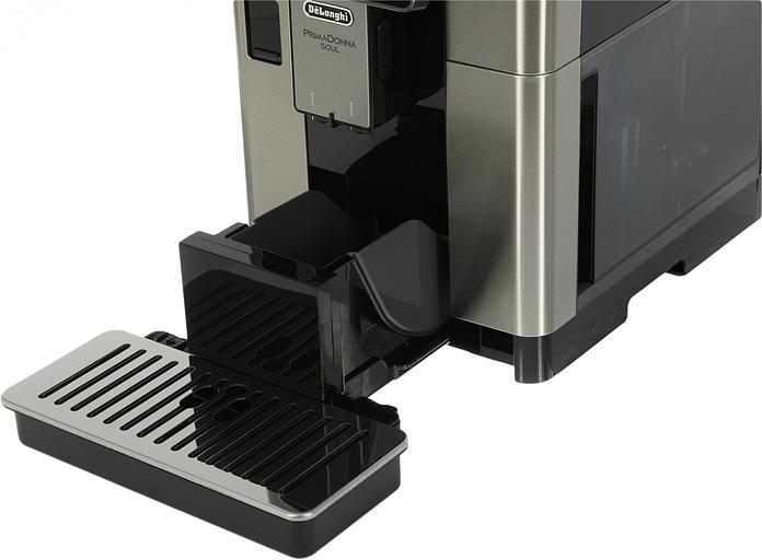 Кофемашина автоматическая DeLonghi ECAM610.75.MB черный/серебристый, исп. кофе - молотый/зерновой, 2.2 л, 1450 Вт, 19 Бар фото 7