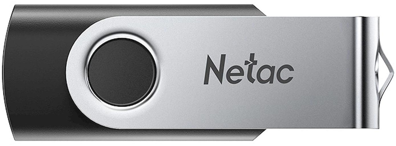 Флешка USB Netac U505, 4ГБ, USB 2.0, черный/серебристый, NT03U505N-004G-20BK фото 3