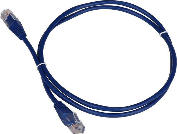 Патч-корд Lanmaster TWT-45-45-0.15-BL RJ-45 вил.-вилка RJ-45 кат.5E 0.15м синий ПВХ (уп.:1шт) фото 1