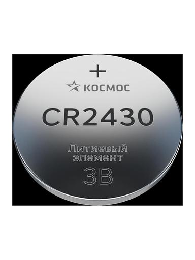 Элемент питания литиевый CR CR2430 1хBL (блист.1шт) Космос KOCR24301BL фото 1