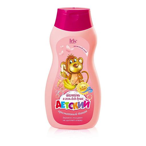 Iris cosmetic детский 3+ шампунь/гель для душа детский ароматный банан 300мл фл фото 1
