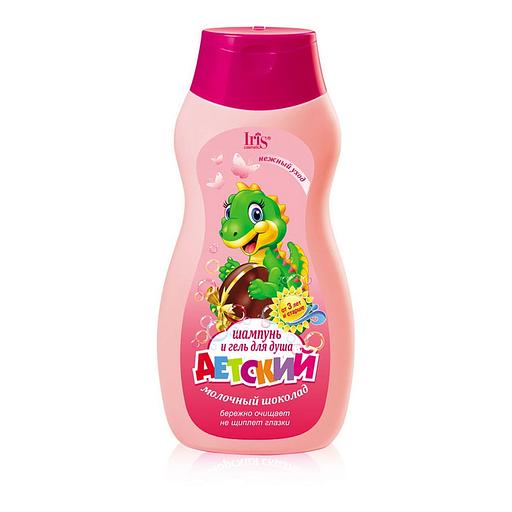 Iris cosmetic детский 3+ шампунь/гель для душа детский молочный шоколад 300мл фл фото 1