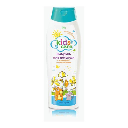 Iris cosmetic kids care шампунь/гель для душа детский календула+чистотел 400мл фл фото 1