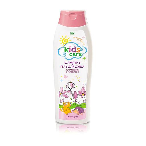 Iris cosmetic kids care шампунь/гель для душа детский ромашка+лаванда 400мл фл фото 1