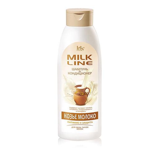Iris cosmetic молочная шампунь-кондиционер козье молоко пит 1л фл фото 1