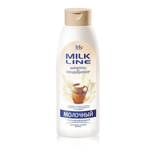 Iris cosmetic молочная шампунь-кондиционер молочный увлажн 1л фл фото 1
