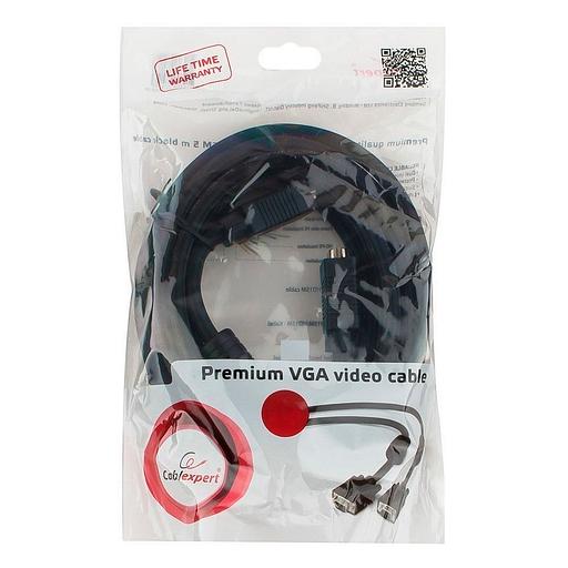 Кабель Cablexpert Кабель VGA Pro Cablexpert CC-PVGA-6 черный, 1.8м, 15M/15M, экран, феррит. кольца, пакет фото 3