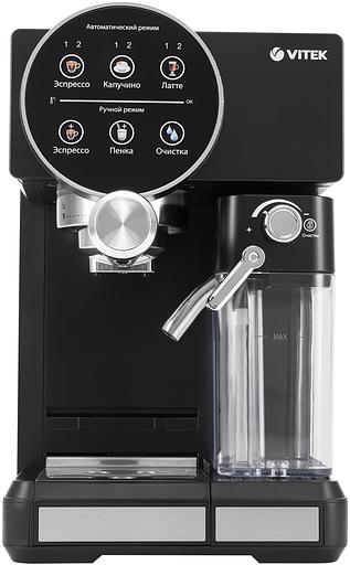 Кофеварка рожковая Vitek VT-8490 1450Вт черный фото 2