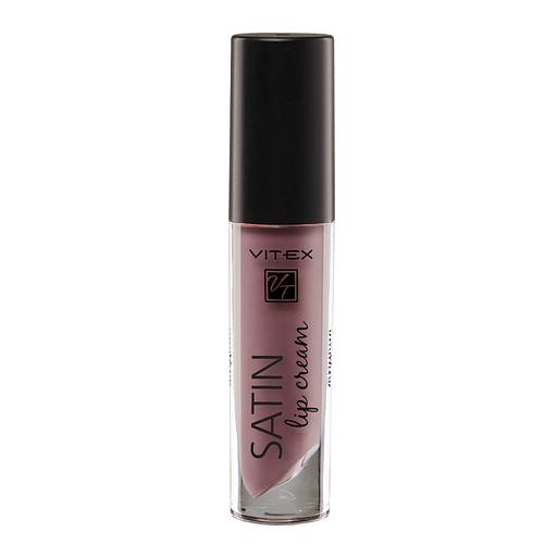 Витэкс satin lip cream жидкая полуматовая губная помада, тон 705 mauve pink фото 1
