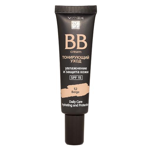 Витэкс bb-крем тонирующий уход spf15, тон 52 beige, 30 мл. фото 1
