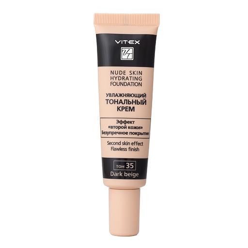 Витэкс nude skin hydr увлажняющий тональный крем.тон 35 dark beige 30 мл фото 1