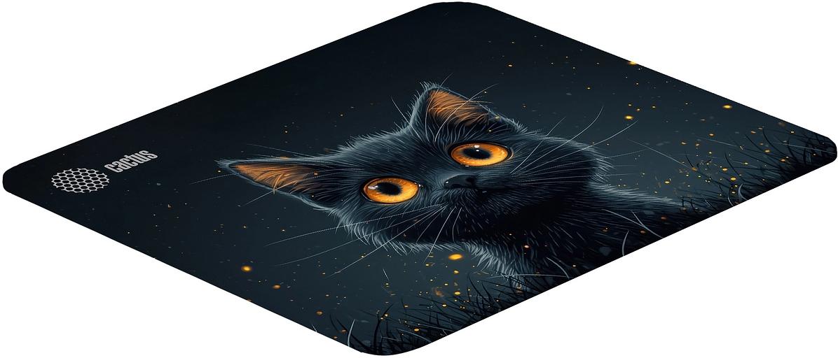 Коврик для мыши Cactus Black Cat 250x200x3мм (CS-MPC-D09S) фото 2