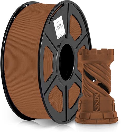 Пластик для принтера 3D Cactus CS-3D-PETG-1KG-COFFEE PETG d1.75мм 1кг L316м 1цв. фото 1