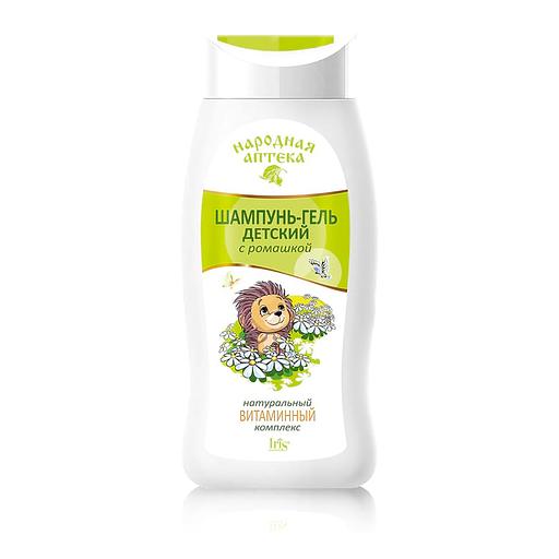 Iris cosmetic народная аптека шампунь-гель детский с ромашкой и натуральным вит комплексом 300мл фото 1