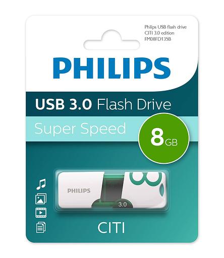 Флеш накопитель 8GB PHILIPS CITI3.0 8GB, USB 3.0 фото 1