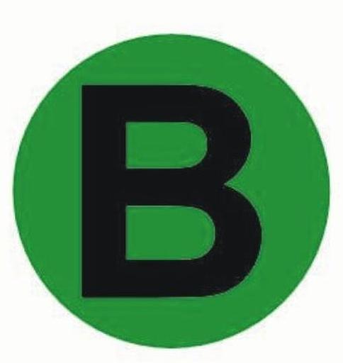 Наклейка 'B'd=20мм EKF PROxima фото 1