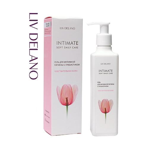 Liv delano чувствительная кожа гель-комфорт для интимной гигиены с пребиотиком 230 мл фото 1