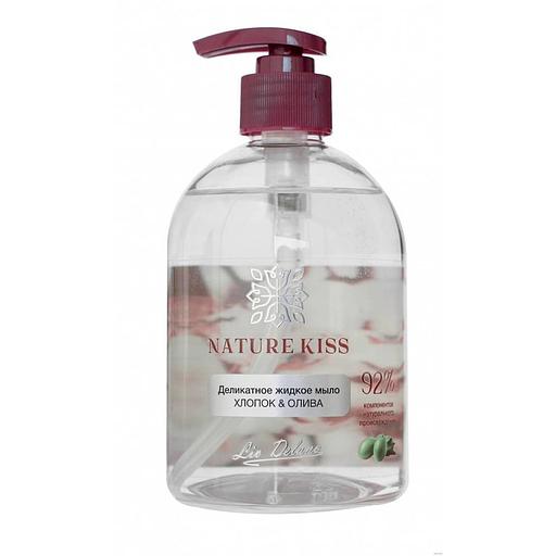 Liv delano nature kiss деликатное жидкое мыло хлопок & олива 480 мл фото 1