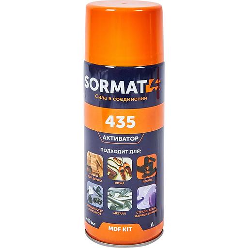 Набор универсальный супер-клей Sormat MDF Kit клей80 г. + активатор 400 мл. фото 2
