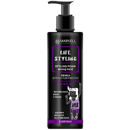 Markell маркелл life styling пенка для укладки волос суперсильная фиксация 195 мл фото 1