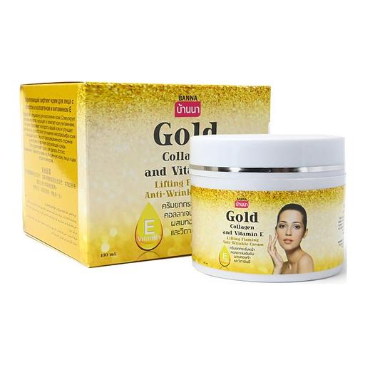 Banna тайланд крем для лица золото, коллагеном и витамин е 100 мл фото 1