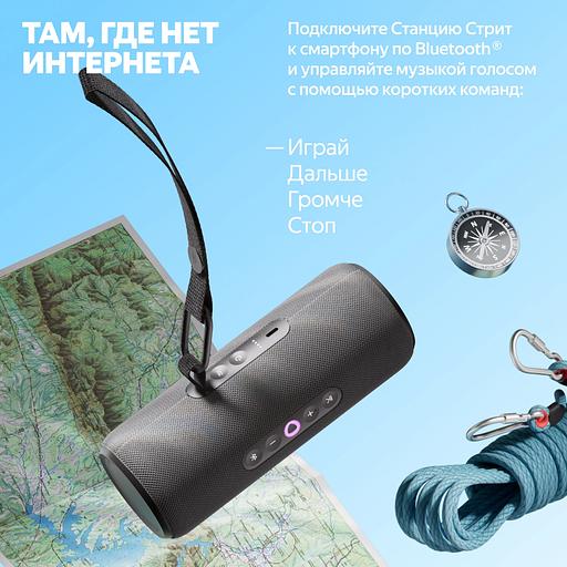 Яндекс Станция Стрит с Алисой черный [YNDX-00030BLK] фото 5