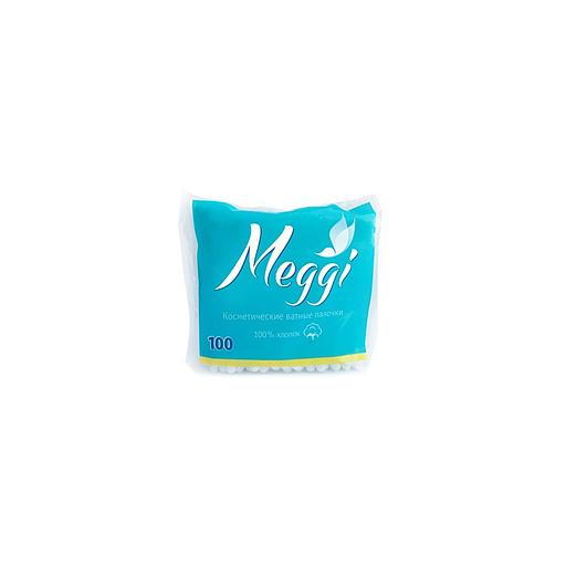 Meggi ватные палочки 100шт п/э пакет фото 1
