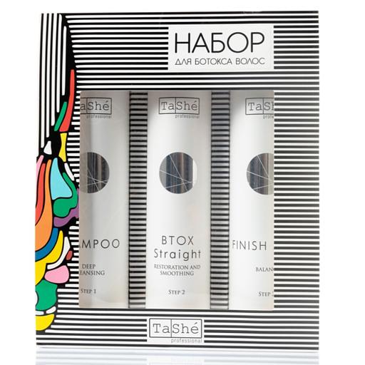 Tashe professional набор для ботокса волос 300/300/300мл (шампунь+состав для ботокса+маска) фото 1