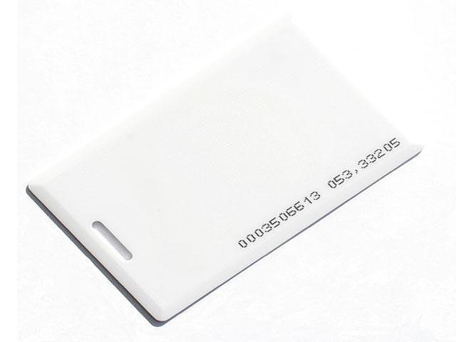 Карта Mifare Clamshell с прорезью, c печатью ID номера фото 1