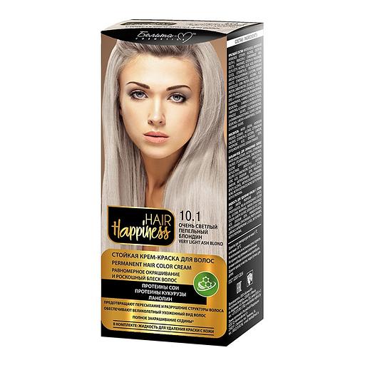 Белита-м hair happiness краска для волос тон № 10.1 очень светлый пепельный блондин фото 1