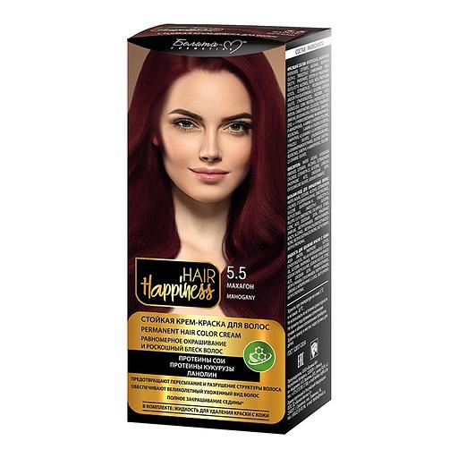 Белита-м hair happiness краска для волос тон № 5.5 махагон фото 1