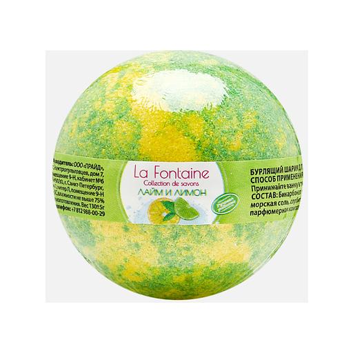 Lummy бурлящий шарик для ванны la fontaine лайм и лимон 130г фото 1