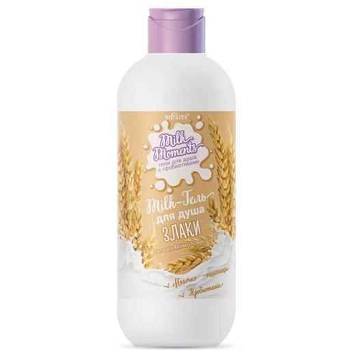 Белита гели для душа с пробиотиками злаки 400 мл фото 1