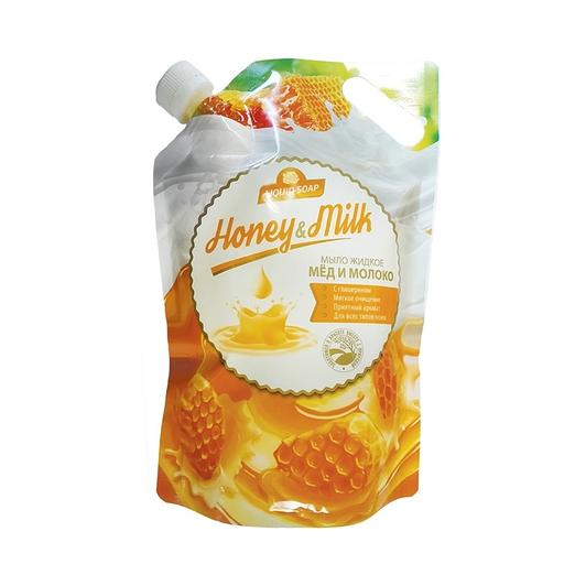 Рябина ромакс мыло жидкое мёд и молоко дой-пак 1кг фото 1