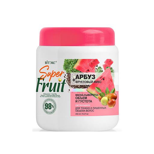 Витэкс superfruit арбуз+фруктовый микс маска-сыворотка для волос объем и густота, 450мл. фото 1