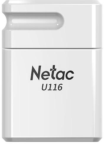 Флеш Диск Netac 16GB U116 NT03U116N-016G-32WH USB3.2 белый фото 1